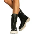 Дамски чизми Ery зелени