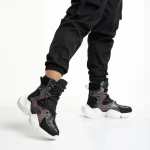 Дамски спортни обувки  черни от еко кожа  Raniya