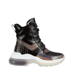 Дамски спортни обувки  черни от еко кожа  Payal