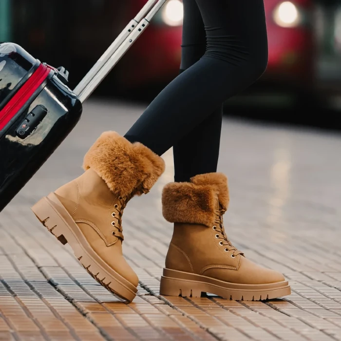 Дамски боти Zeny камел