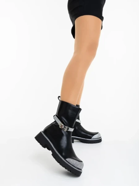 Дамски чизми черни от екологична кожа Tamarin