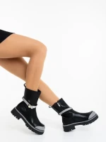 Дамски чизми черни от екологична кожа Tamarin