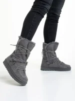 Дамски чизми  сиви  от текстилен материал  Phyllis