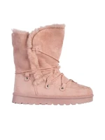 Дамски чизми розови  от текстилен материал  Phyllis