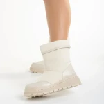 Дамски чизми  бежови  от еко кожа  Rima