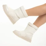 Дамски чизми  бежови  от еко кожа  Rima