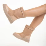 Дамски чизми  розови  от еко кожа  Rima