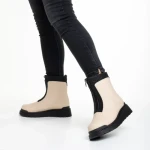 Дамски чизми  бежови  от еко кожа  Lilith