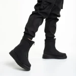 Дамски чизми черни  от еко кожа  Lilith