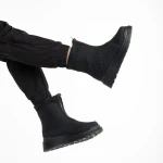 Дамски чизми черни  от еко кожа  Lilith