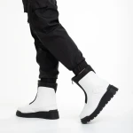 Дамски чизми бели  от еко кожа  Lilith