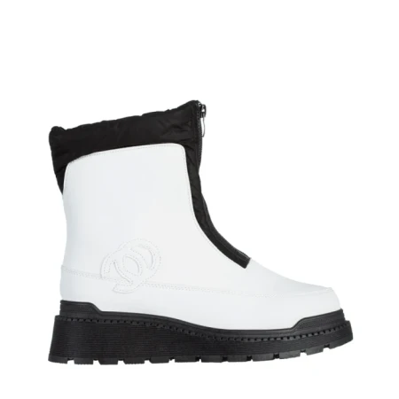 Дамски чизми бели  от еко кожа  Lilith