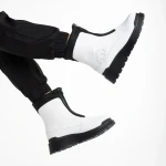 Дамски чизми бели  от еко кожа  Lilith