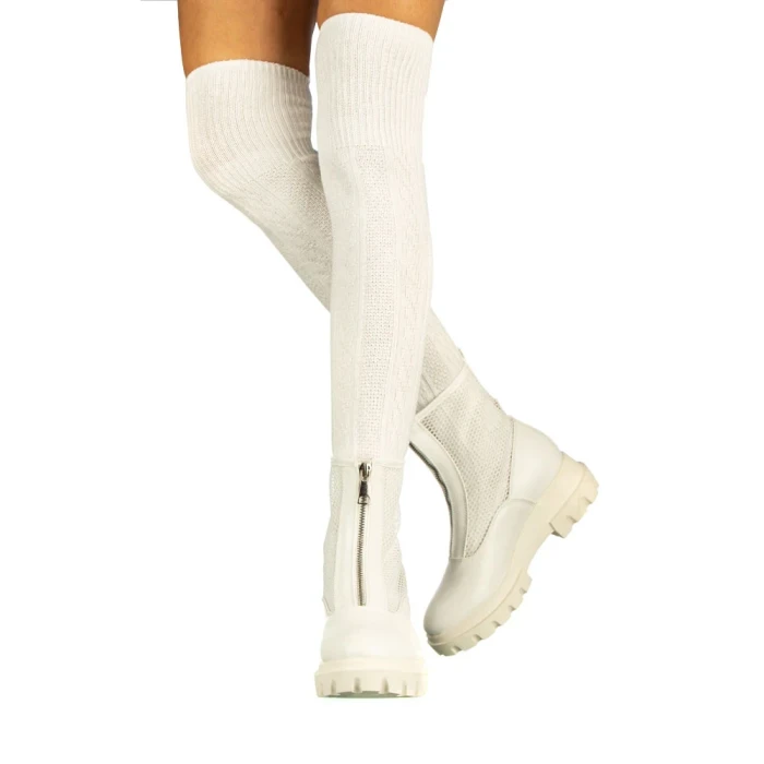 Дамски боти Camille бели