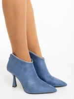 Дамски боти сини от текстилен материал Marida