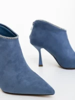 Дамски боти сини от текстилен материал Marida