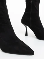 Дамски боти черни от текстилен материал Adisia