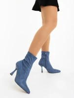 Дамски боти сини от текстилен материал Adisia