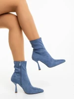 Дамски боти сини от текстилен материал Adisia