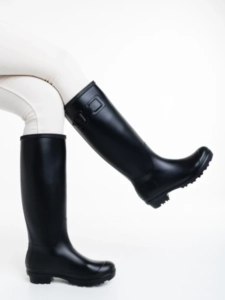 Дамски чизми  черни  от каучук  Celinda