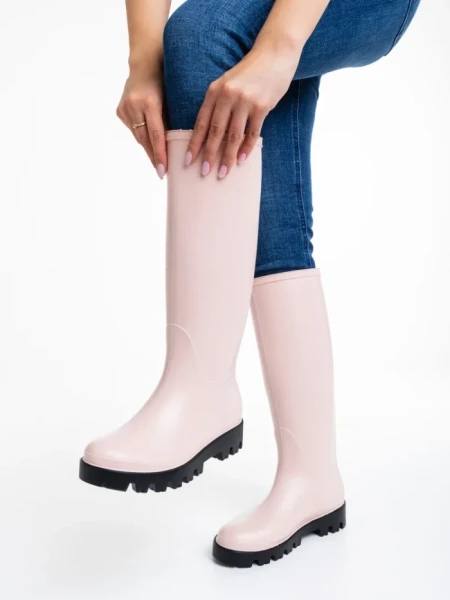 Дамски чизми  розови  от каучук  Damira