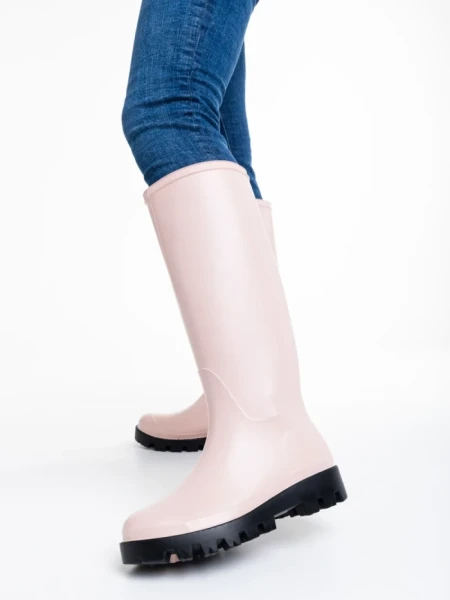 Дамски чизми  розови  от каучук  Damira