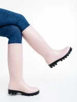 Дамски чизми  розови  от каучук  Damira
