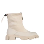 Дамски чизми  бежови  от еко кожа и текстилен материал Ramata