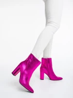 Дамски чизми  цикламени  от еко кожа  Natasza