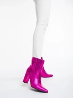 Дамски чизми  цикламени  от еко кожа  Natasza