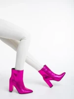 Дамски чизми  цикламени  от еко кожа  Natasza