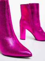 Дамски чизми  цикламени  от еко кожа  Natasza