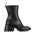 Дамски чизми  черни от синтетичен материал  Sumeya