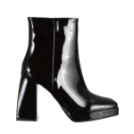Дамски боти  черни от лачена еко кожа Rosalita