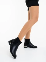 Дамски боти черни от екологична кожа Perdona