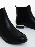 Дамски боти черни от екологична кожа Perdona