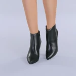 Дамски боти от естествена кожа Tamia черни