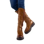 Дамски чизми Elidia камел