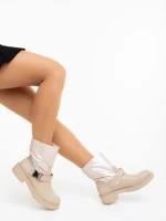 Дамски боти бежови от екологична кожа и синтетичен материал Arcadia