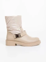 Дамски боти бежови от екологична кожа и синтетичен материал Arcadia