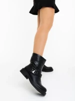 Дамски боти черни от екологична кожа и синтетичен материал Arcadia