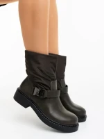 Дамски боти зелени от екологична кожа и синтетичен материал Arcadia