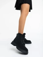 Дамски боти черни от еко кожа Kandi