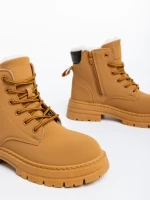 Дамски боти камел от еко кожа Kandi