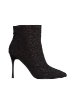 Дамски боти  черни  от текстилен материал  Pearlee