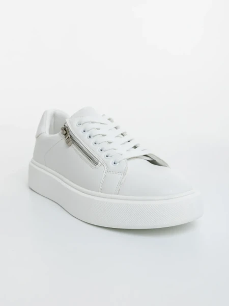 Мъжки бели спортни обувки от еко кожа Aslan