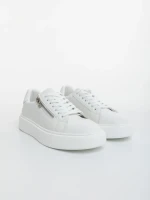 Мъжки бели спортни обувки от еко кожа Aslan