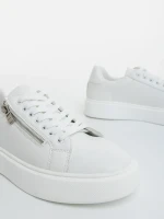 Мъжки бели спортни обувки от еко кожа Aslan