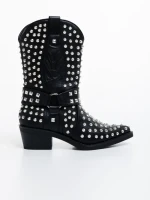 Дамски чизми черни от еко кожа Coralie