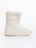 Дамски чизми бежови от текстилен материал Tayte